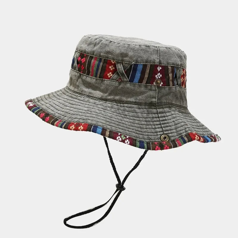 Multicolor Tactical Bucket Hat Cap Camouflage Panama Hats Men Outdoor Sports Hiking Suncreen Sunhat Qme JGN One Size