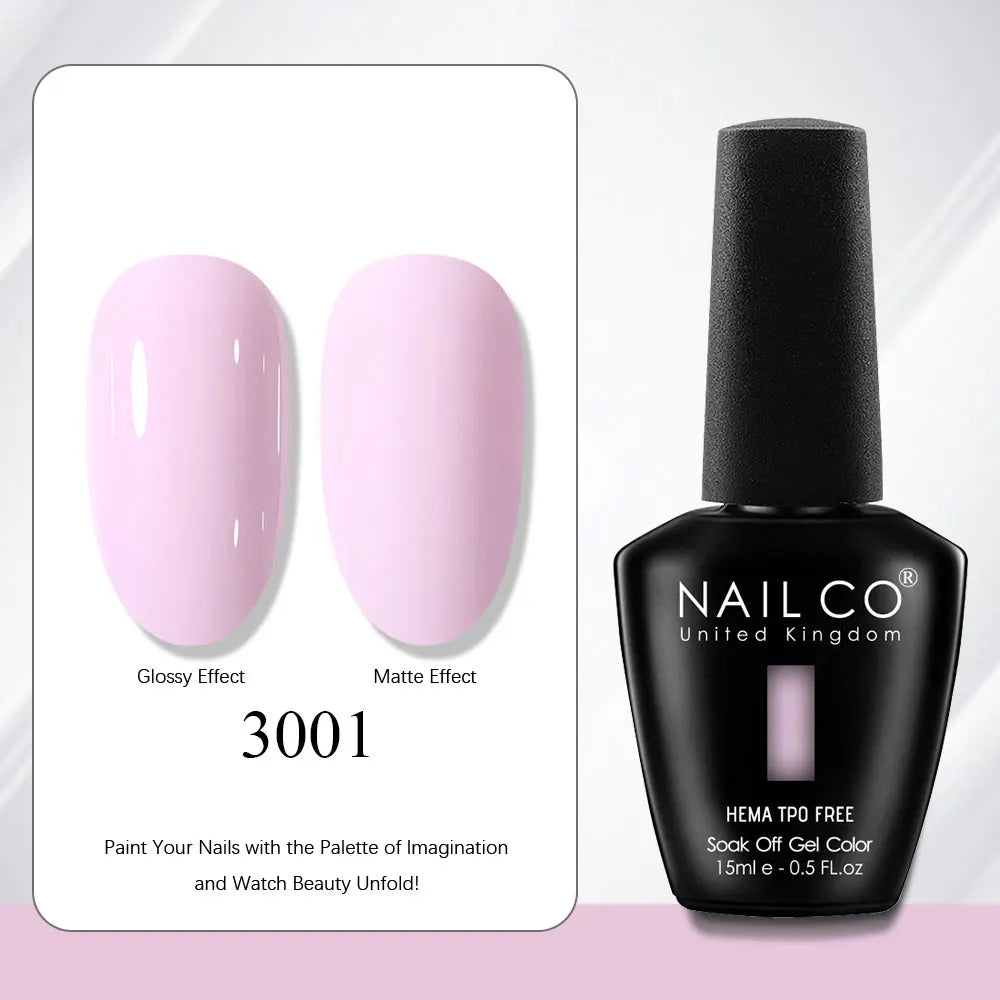 NAILCO Gel Nail Polish Nails Semi-permanent UV Varnish Glitter Glass