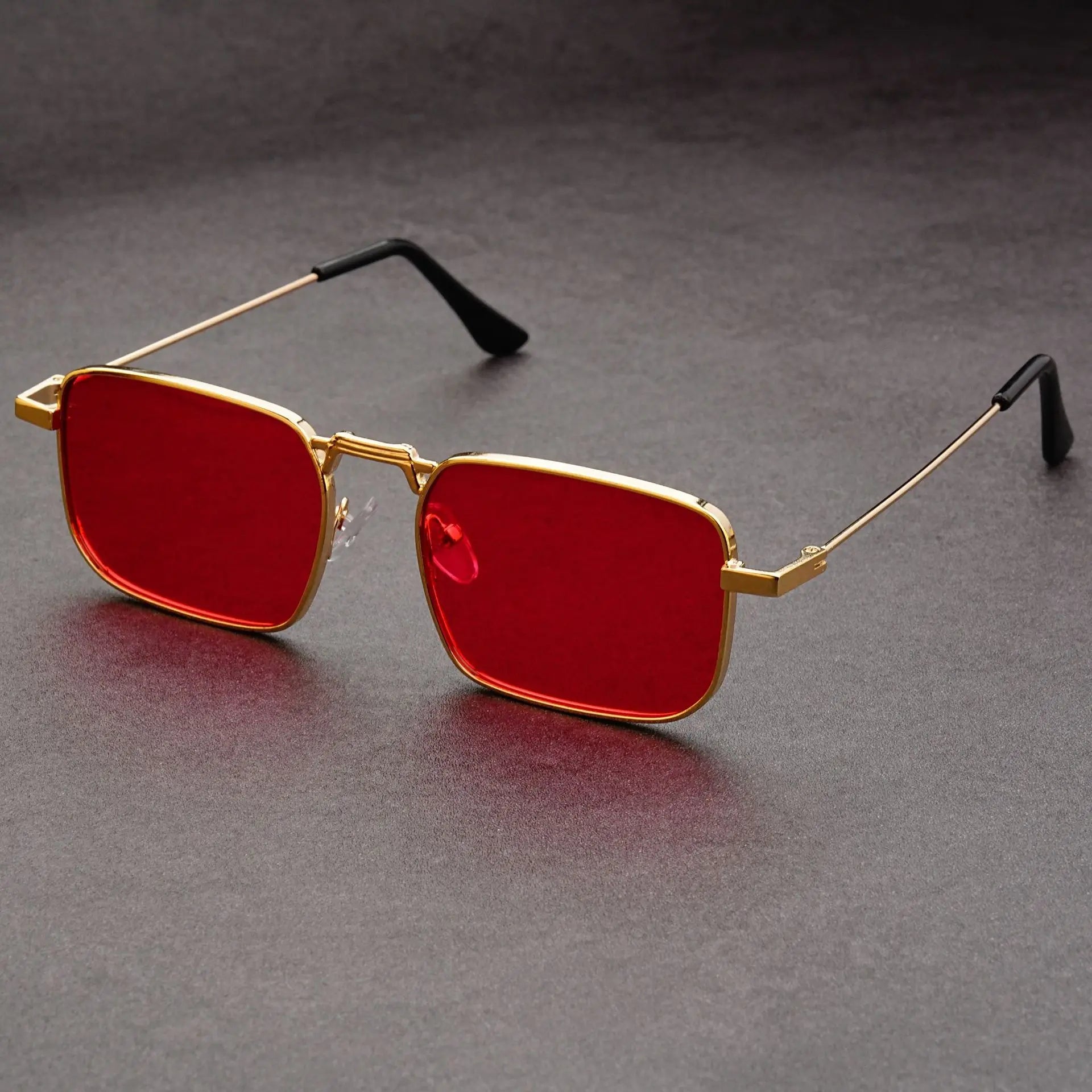 Fashion Rectangle Sunglasses Men Women Vintage Square Driving Sun Glasses Brand Square Sun Glasses for Men Shades Female Eyewear Qme JRD