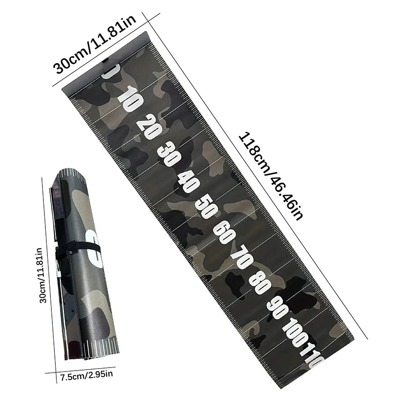 Fish Measuring Ruler Waterproof Adhesive Fishing Soft Equipment Qme