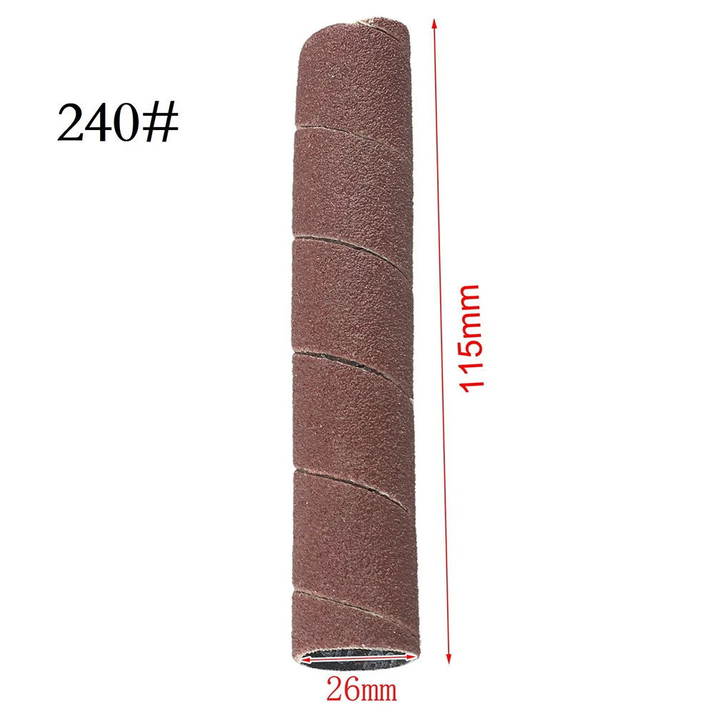 1 PC 4.5inch Sanding Drum Sleeves Sanding Paper Drum Polishing Tools For Electric Mini Angle Grinder Sanding Mandrels Qme 240Grit