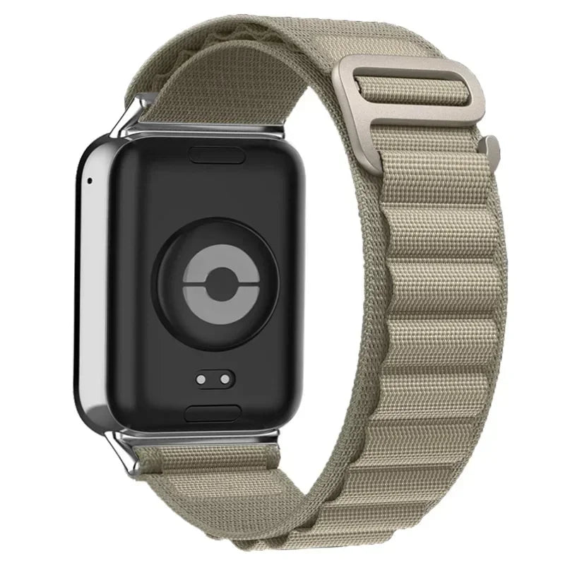 Strap for Xiaomi Redmi Watch 4 Smart Nylon Loop Adjustable Elastic Bracelet Watchband for iWatch Mi Band 8 Pro Band Accessories Qme Olive For Mi Band 8 Pro