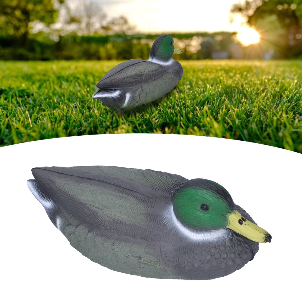 Floating Plastic Duck Blow Molding Water Duck Decor for Garden Pond Pool Courtyard Landscape Simulation Ornament 26x11.5cm Qme