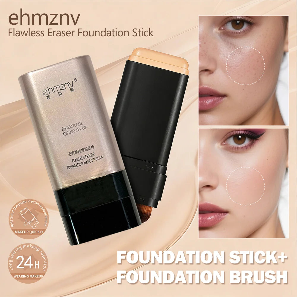 Dual-head Foundation Stick Built-in Brush One-step Application Qme