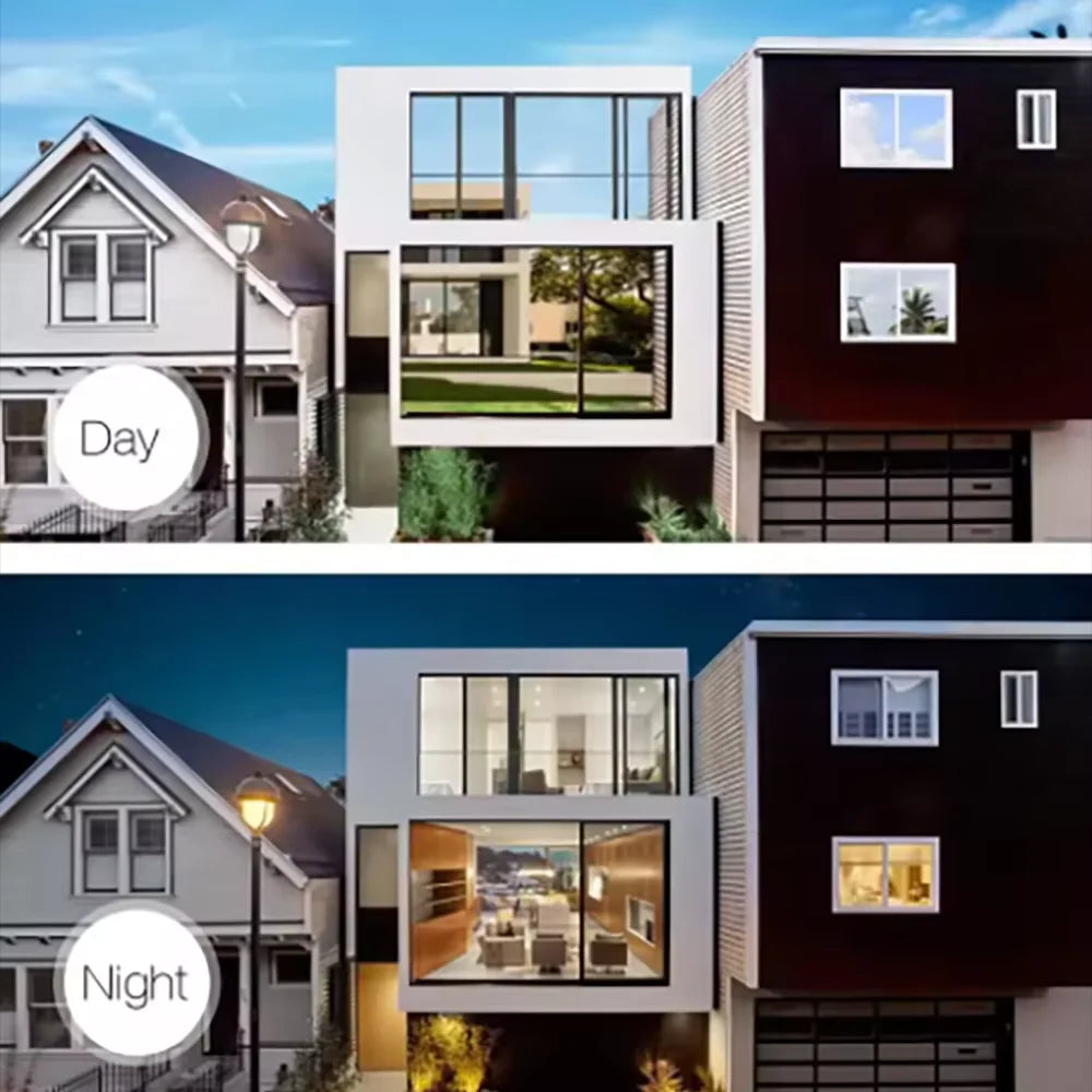 Privacy Protection Home Insulated Glass Film Windows Balcony Sunscreen Unidirectional Mirror Window Film Stickers Qme