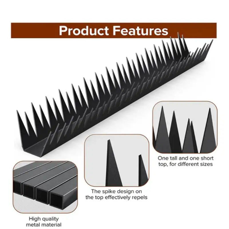 Bird Spikes Outdoor Anti-climb Pigeon Defender Strips Animal Outside Qme