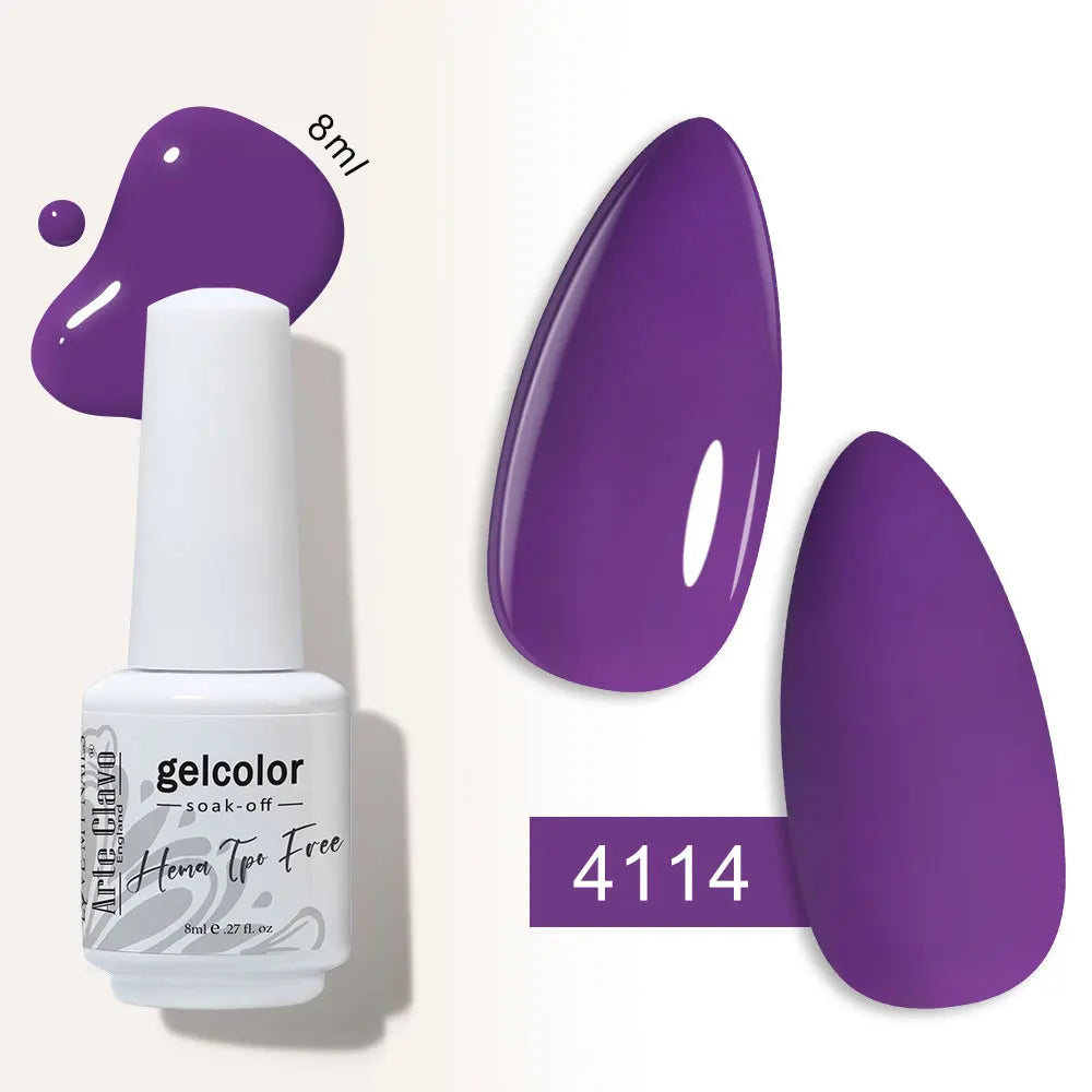 Arte Clavo Semi-permanent Gel Nail Varnish 180 Colors Semipermanent