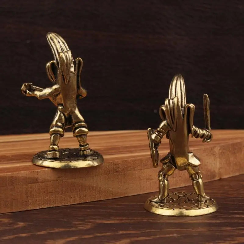 Man Statues Home Office Collectible Decor Brass Anime Banana Guitar Qme