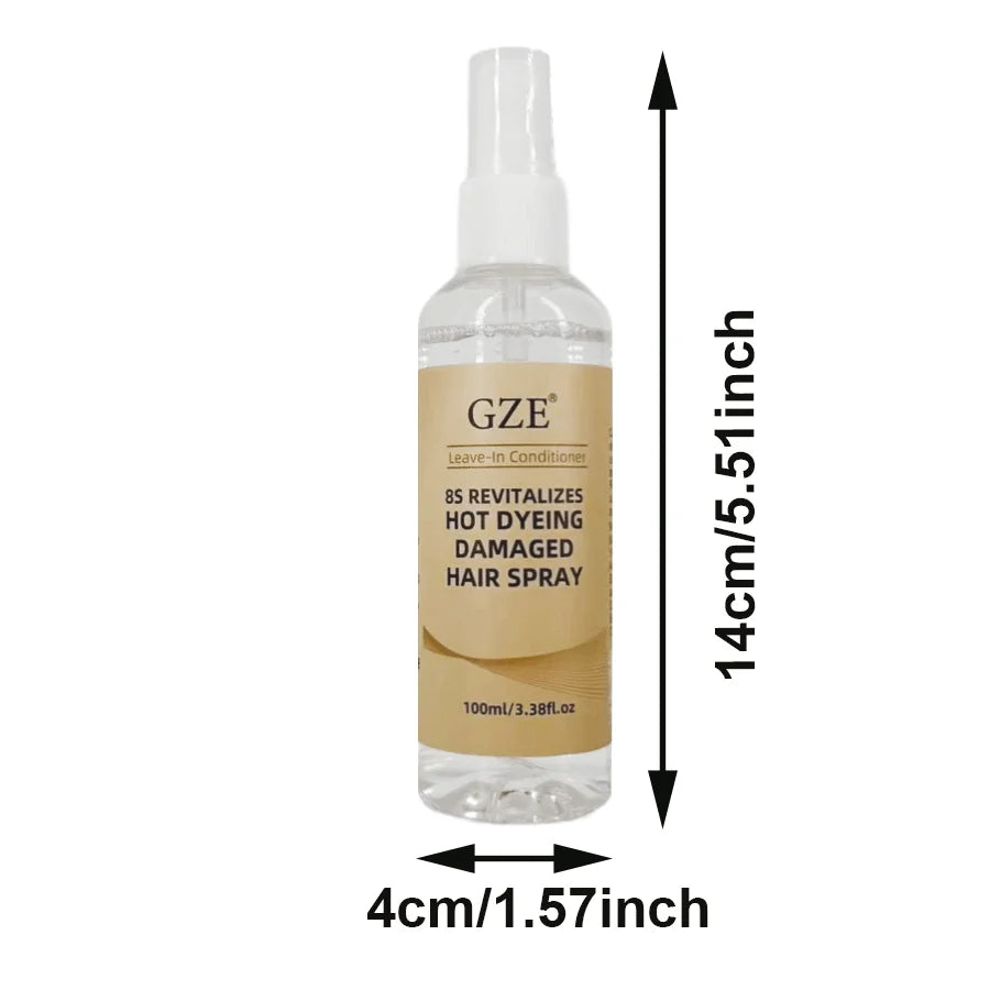 GZE 8 Seconds Hair Spray Professional Keratin Mist Smoothing Straightenig Soft Damaged Frizz Hair Care Product, Frizz Control Qme 8 Seconds Hair Spray