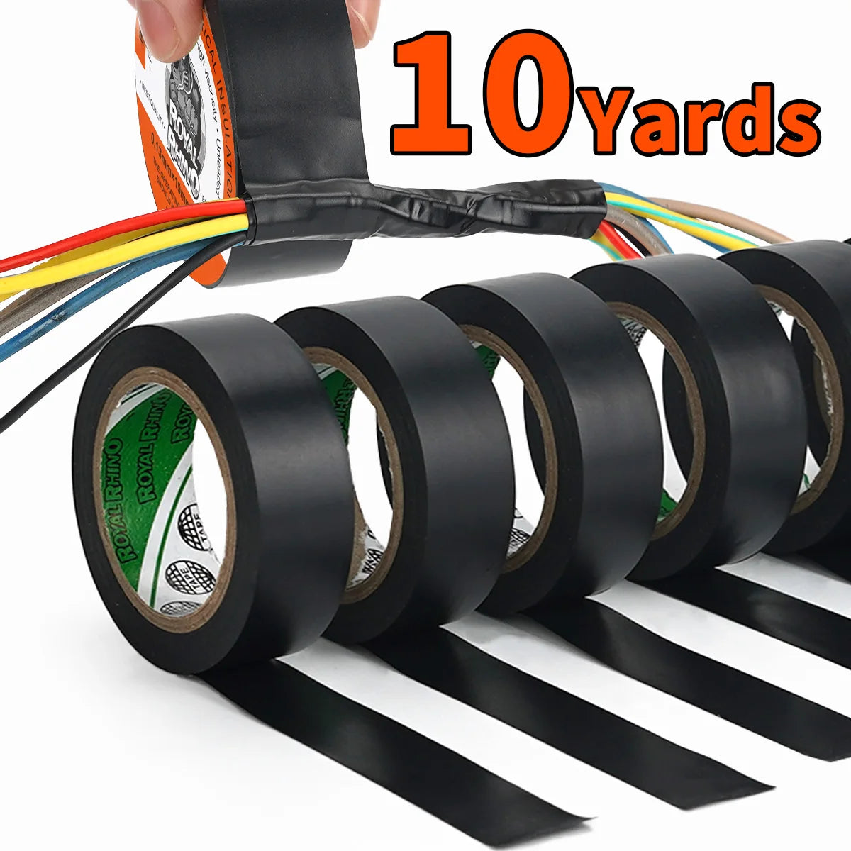 High-Temperature Resistant Black Rubber Electrical Tape - Durable and Soft Insulating Adhesive, Used for Industrial, Household Qme