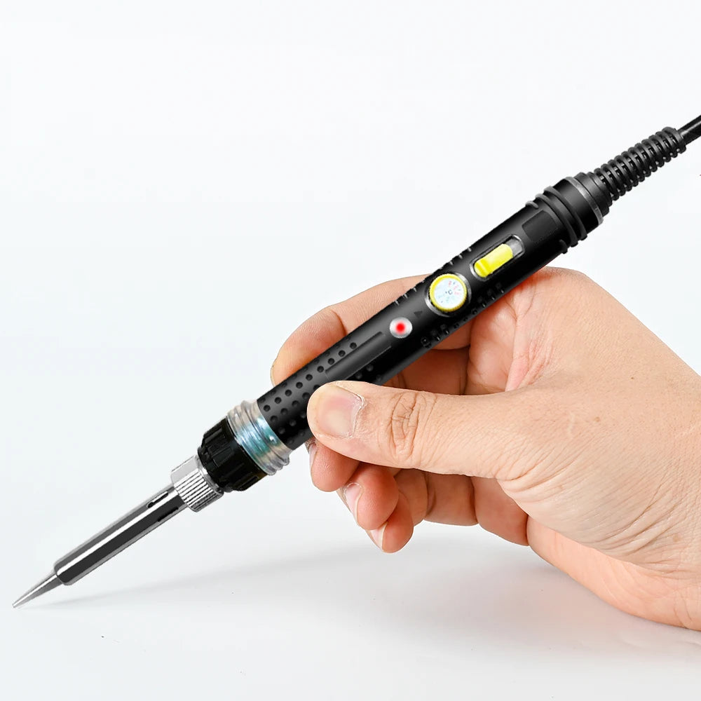 Soldering Iron 60W 80W Adjustable Temperature Electric Solder Rework Qme 60W with switch 110V US PLUG