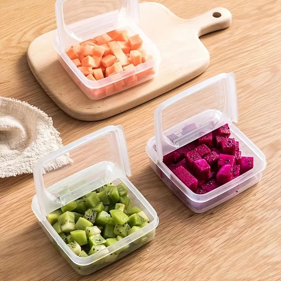 2 Storage Boxes Butter Cheese Slices Refrigerator Scallion Ginger Qme