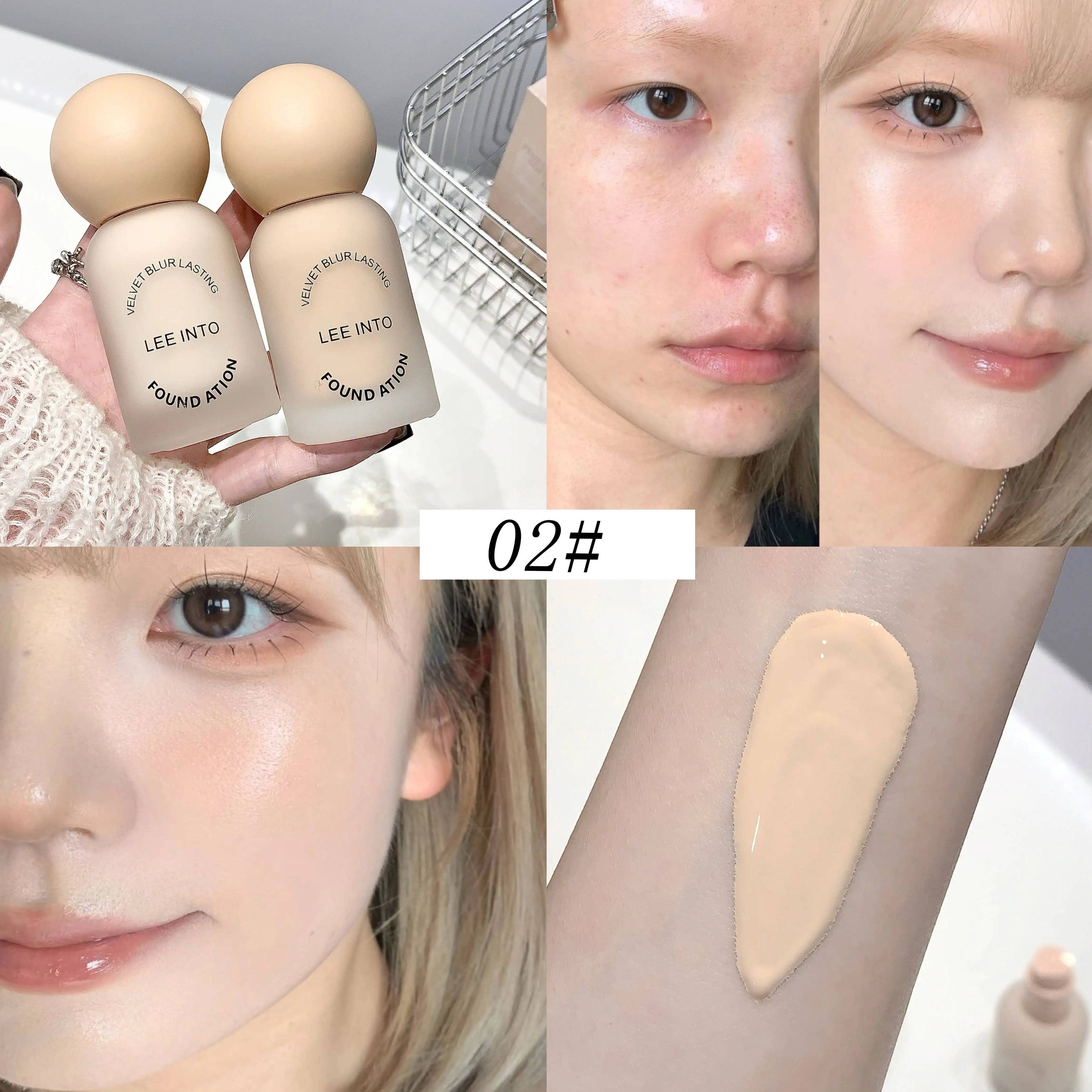 LEEINTO Soft Skin Liquid Foundation Light Clear Misty Concealer Qme GL6852-02