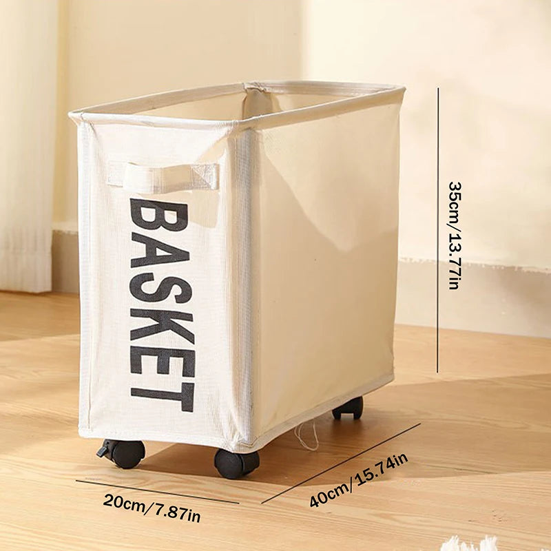Large Capacity Yoga Mat Storage Basket Multifunctional Foldable Qme M Beige
