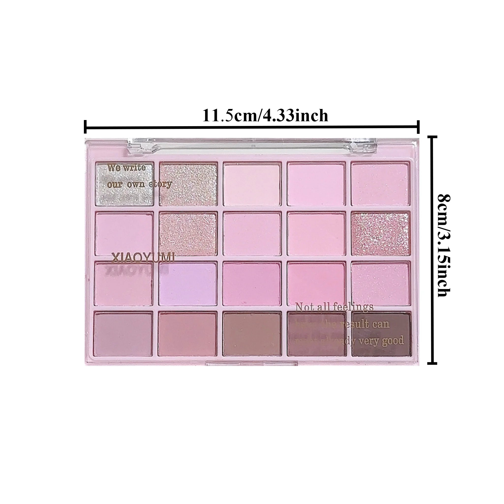 20-Color Warm Eyeshadow Palette Romantic Smoky Rose Tones Matte Qme