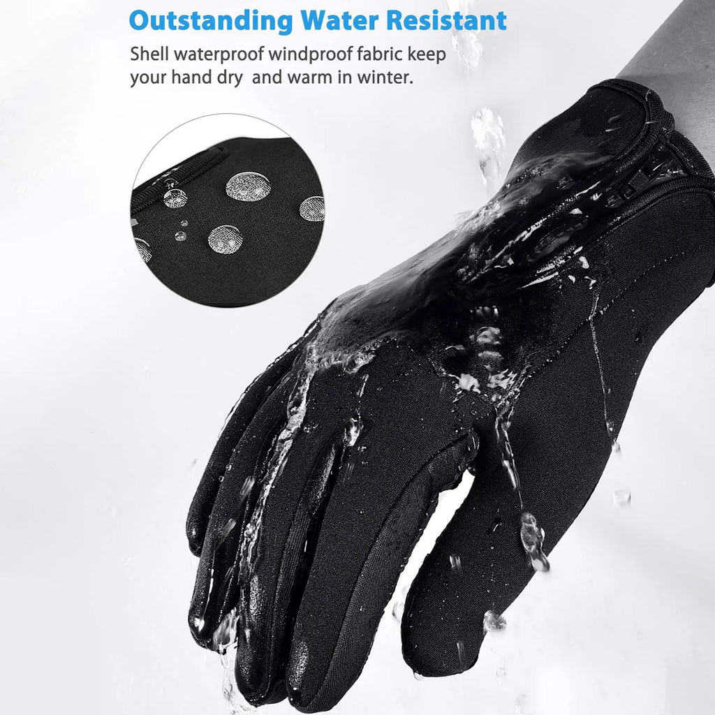 1pairHeated Cycling Gloves Hand Warmer Rechargeable Heated Mittens Gloves Windproof Warm Heated Gloves Heating Gloves For Riding Qme