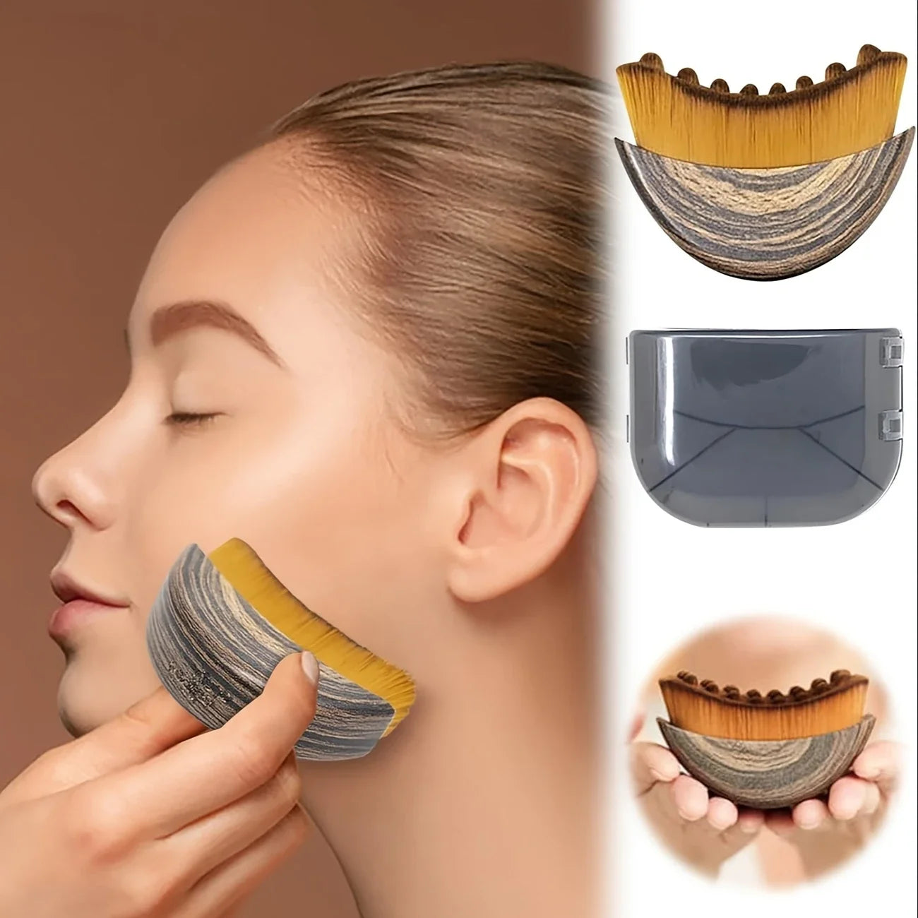 Lymphatic Contour Face Body Brush Massager Dry Brushing Chin&jawline Qme
