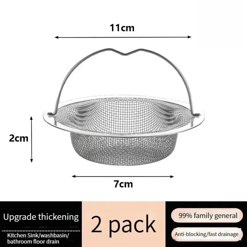 1/2/5PCS Sink Strainer Kitchen Drain Strainer Dish Drainer for Sink With Handle Metal Sink Strainer Floor Drain For Kitchen Kit Qme
