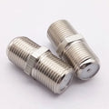 50pcs F-Type all copper Adapter Coupler Connector Female F/F Jack RG6 Coax Coaxial Cable Wrie Line SMA RF Coax Connector Plug Qme zinc alloy 50pcs