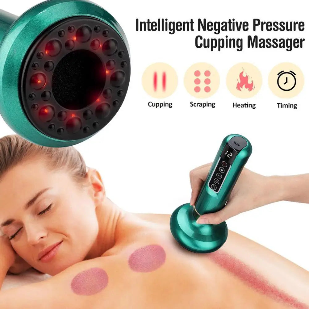 Handheld Adjustable Cellulite Massager Cupping Machine Rechargeable Qme