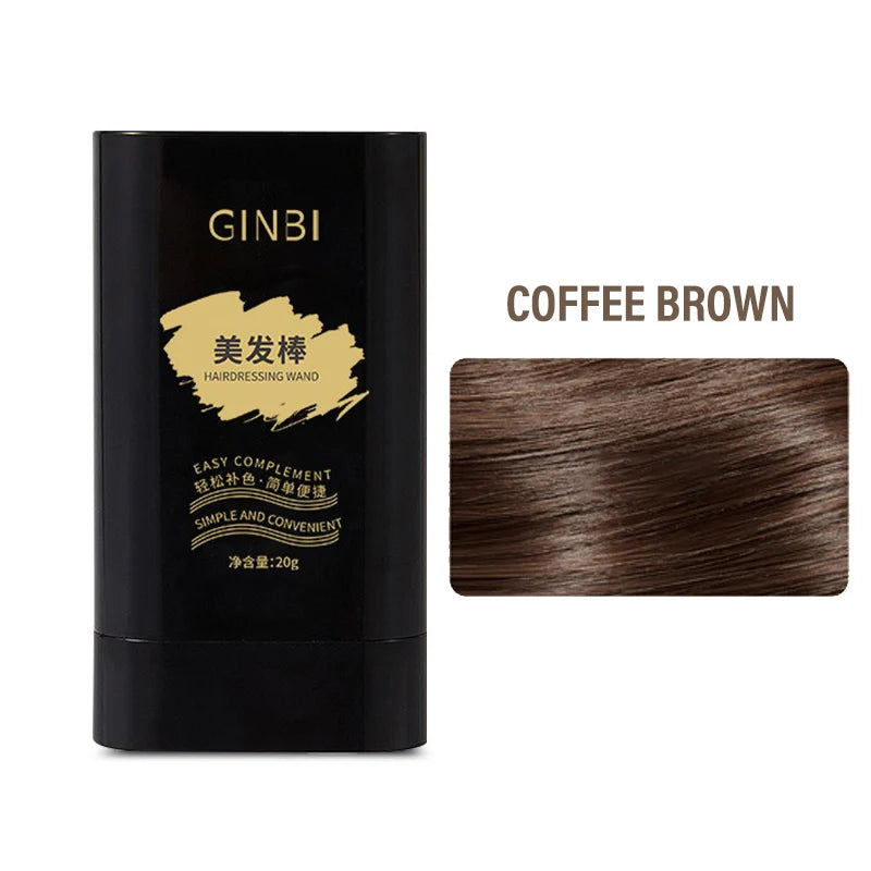 Temporary Hair Color Stick with Comb Natural Gray Coverage Black Brown Hair Root Touch Up Stick Portable Hair Color Non Greasy Qme 02 Coffee