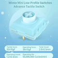 Kailh Low Profile 1353 Switch Spring Summer Autumn Winter MINI Switch Linear Clicky Tactile Mechanical Keyboard Hitbox Switches Qme Winter 70pcs