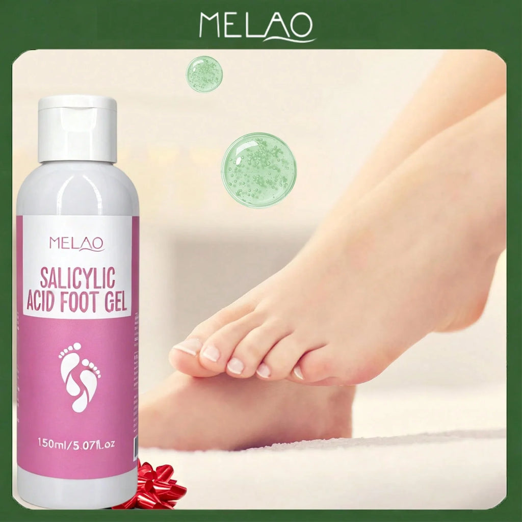 MELAO Salicylic Acid Foot Gel - Dead Skin & Callus Remover, Exfoliating Treatment for Rough Cracked Feet, Softens Heels, 150ml Qme