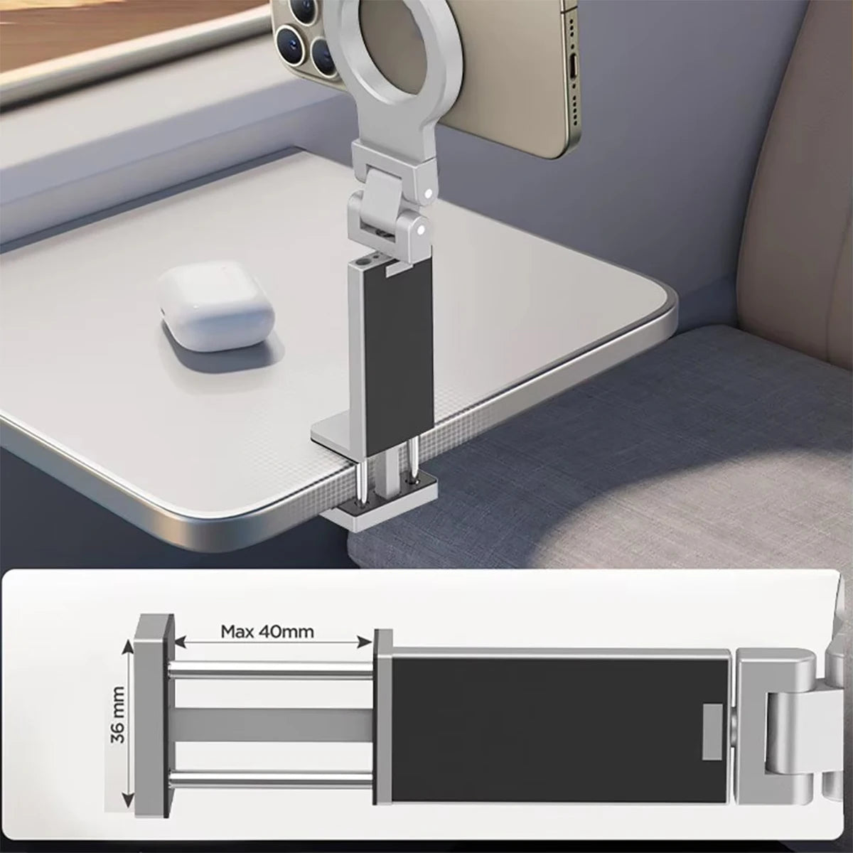 Magnetic Mobile Phone Holder Magsafe Portable Travel Foldable Qme