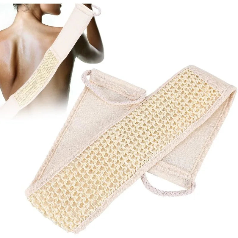 Exfoliating Back Strap Baths Shower Body Scrubber Brush Personal Qme