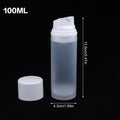 30- Frosted Travel Pump Bottle Dispenser Empty Lotion Bottles Qme 100ml
