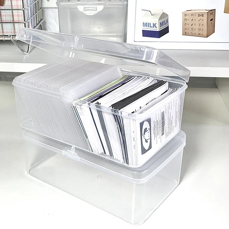 Desk Storage Organizer Classification Box Stationery Photocards Qme