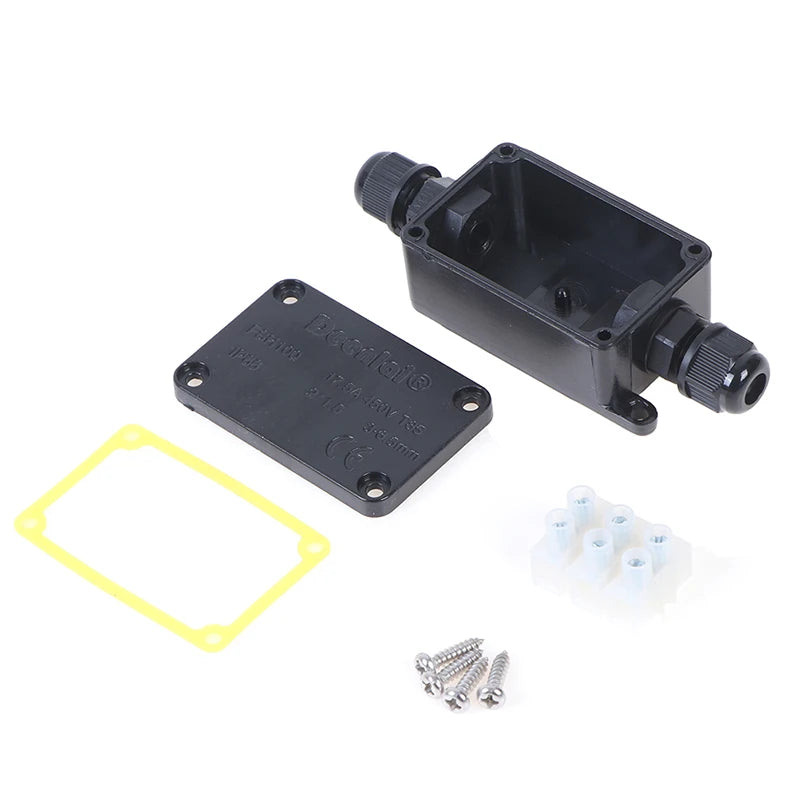 2Way IP66 Outdoor Waterproof Cable Connector Junction Box With Terminal 450V Qme