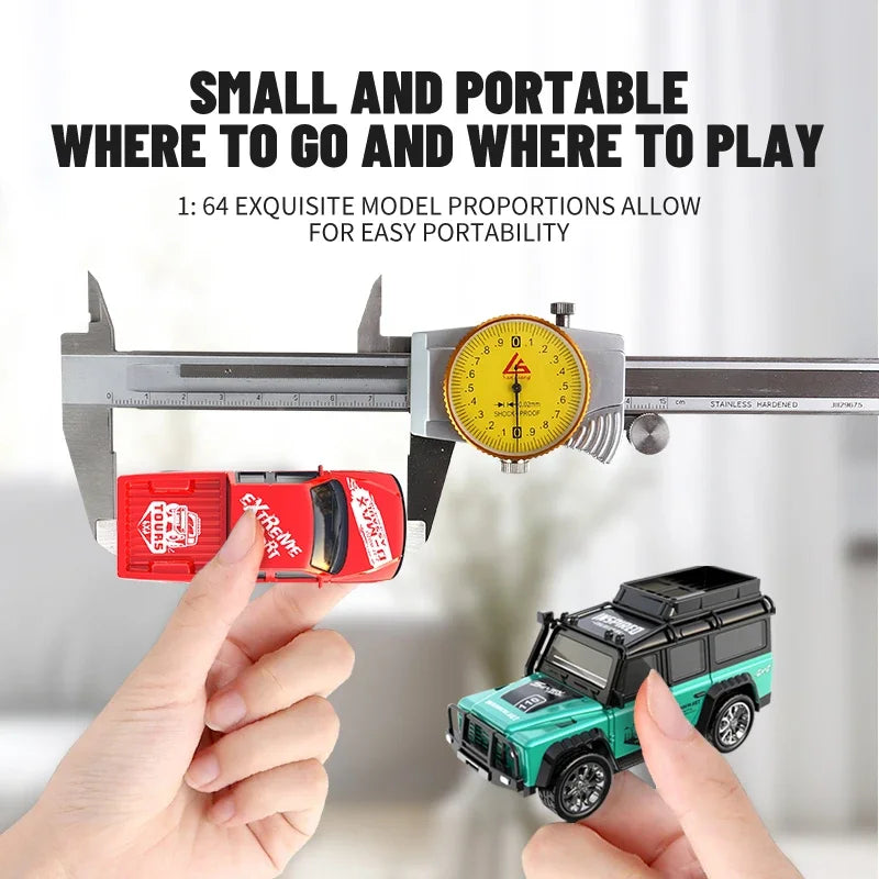 RC Cars 2.4G Alloy Mini Remote Control SUV Drifts Electric Off-road Vehicle Racing Truck Model Toy Boy Child Kids Birthday Gifts Qme