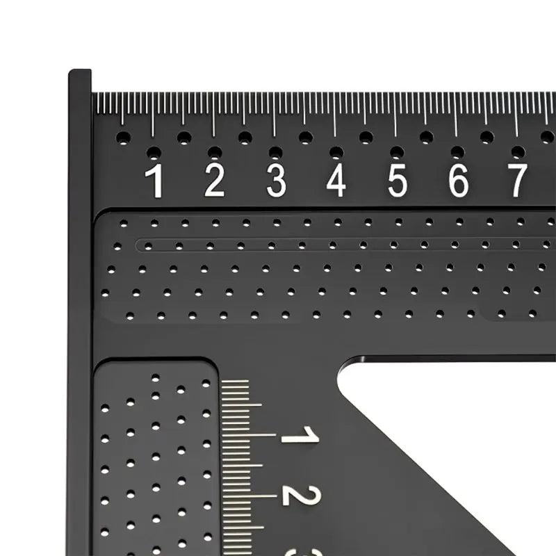 A02F-Wear Resistant Aluminium Alloy Angle Ruler For Carpentry Woodworking Clear Scale Marking For Home For Family Workshop Qme