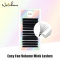NATUHANA Easy Fan Fast Fanning Volume Lashes Autofans Fake Eyelash Qme C 0.05mm 7-8-9mm
