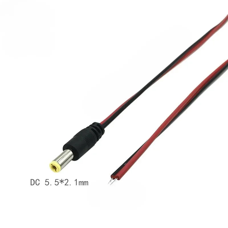 5.5 x 2.1mm DC power female cable 12V Plug DC Female Adapter cable Plug Connector for CCTV Camera DC plug Female 5.5*2.1 Qme