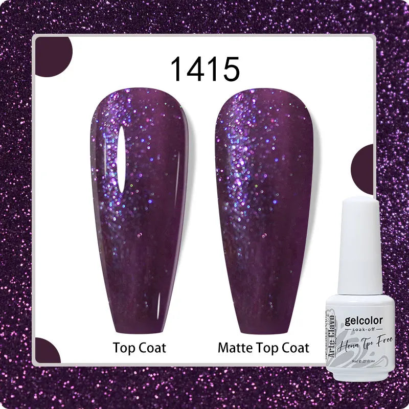 Arte Clavo HEMA TPO White Bottle 180 Colors Series Semi-permanent Gel Qme 1415