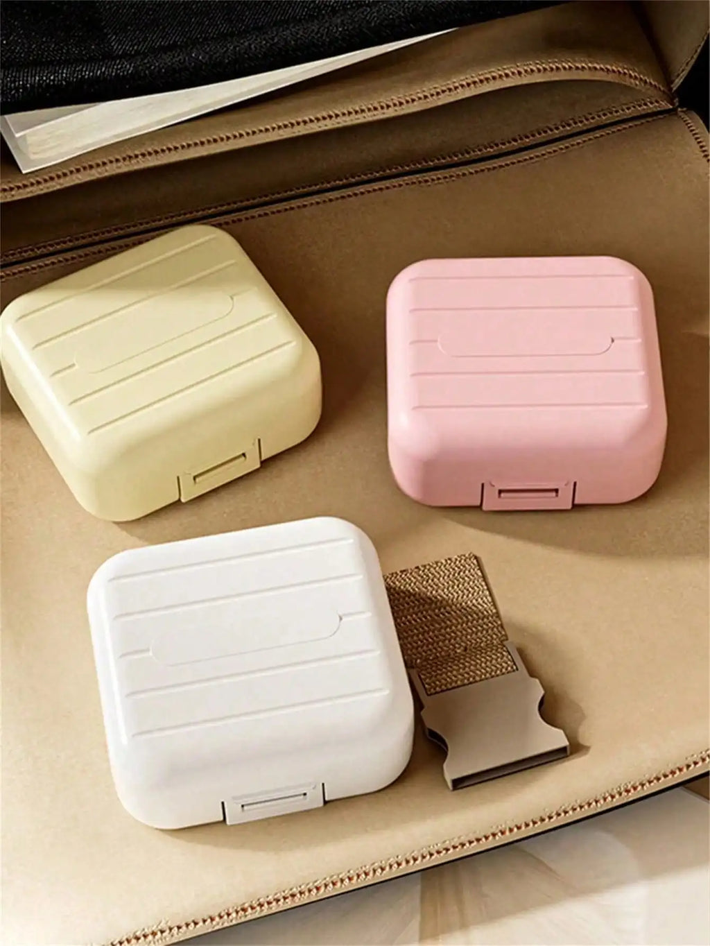 7-Compartment Portable Travel Mini Pill Case Waterproof Qme