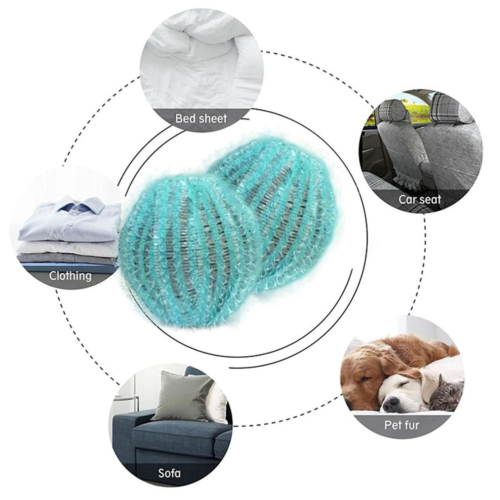 12pcs Lint Remover Washing Balls Reusable Washing Machine Ball Laundry Balls Removes Lint Decontamination of Pet Hair Qme