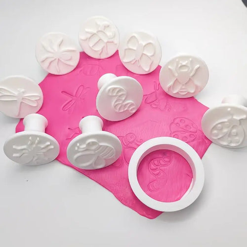 Theme Clay Stamps Cutter Butterfly Bee Design Suitable Pottery Qme
