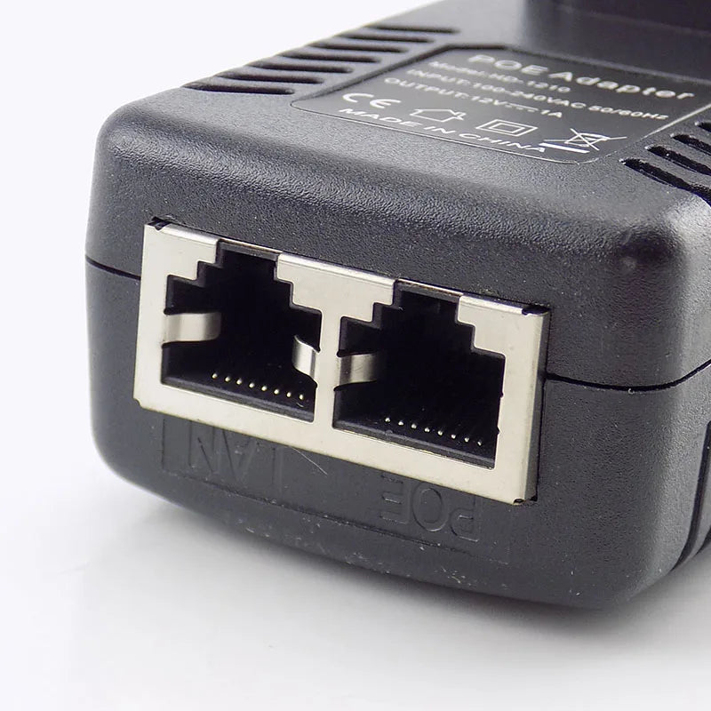 ESCAM 12V 1A POE Injector Wall Plug POE Switch Power Supply Adapter Wireless Ethernet Adapter For IP Camera CCTV US/EU Plug G16 Qme