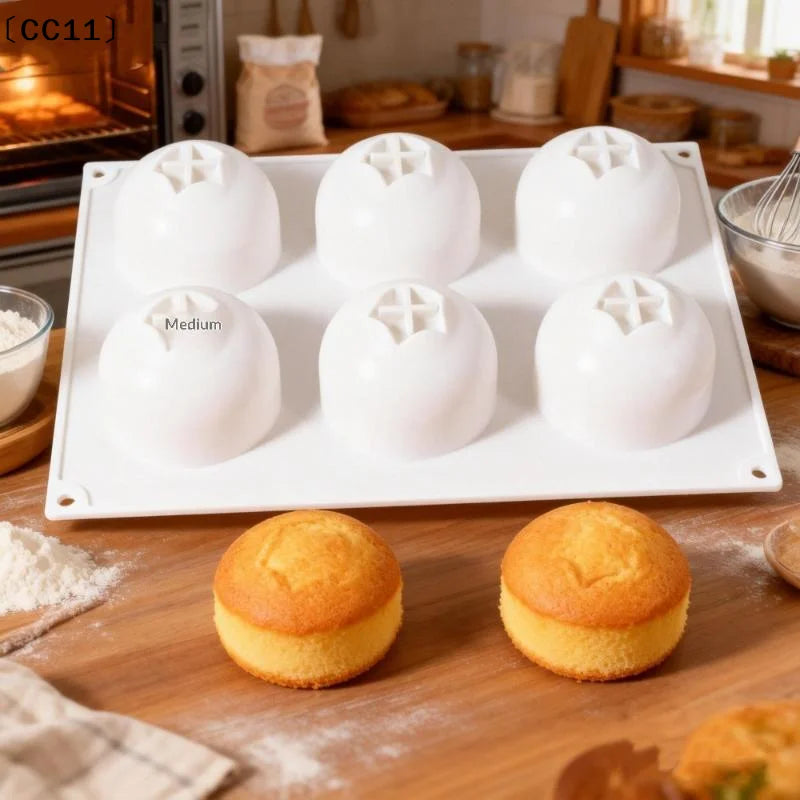 6 Cavity Blueberry Mousse Cake Mold Fruit Shaped Dessert Silicone Qme
