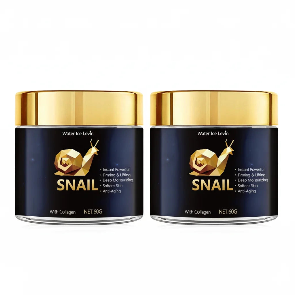 Snail Mucin Cream with Hyaluronic Acid & Collagen for Deep Moisture & Radiance, Suitable for All Skin Types Daily Care. Qme GOLD 60g