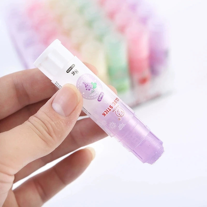 1-4 Pcs Cute Colorful Style Glue Stick High Viscosity Glutstick Solid Glue Paper Sticker Stationery Office Supplies Qme