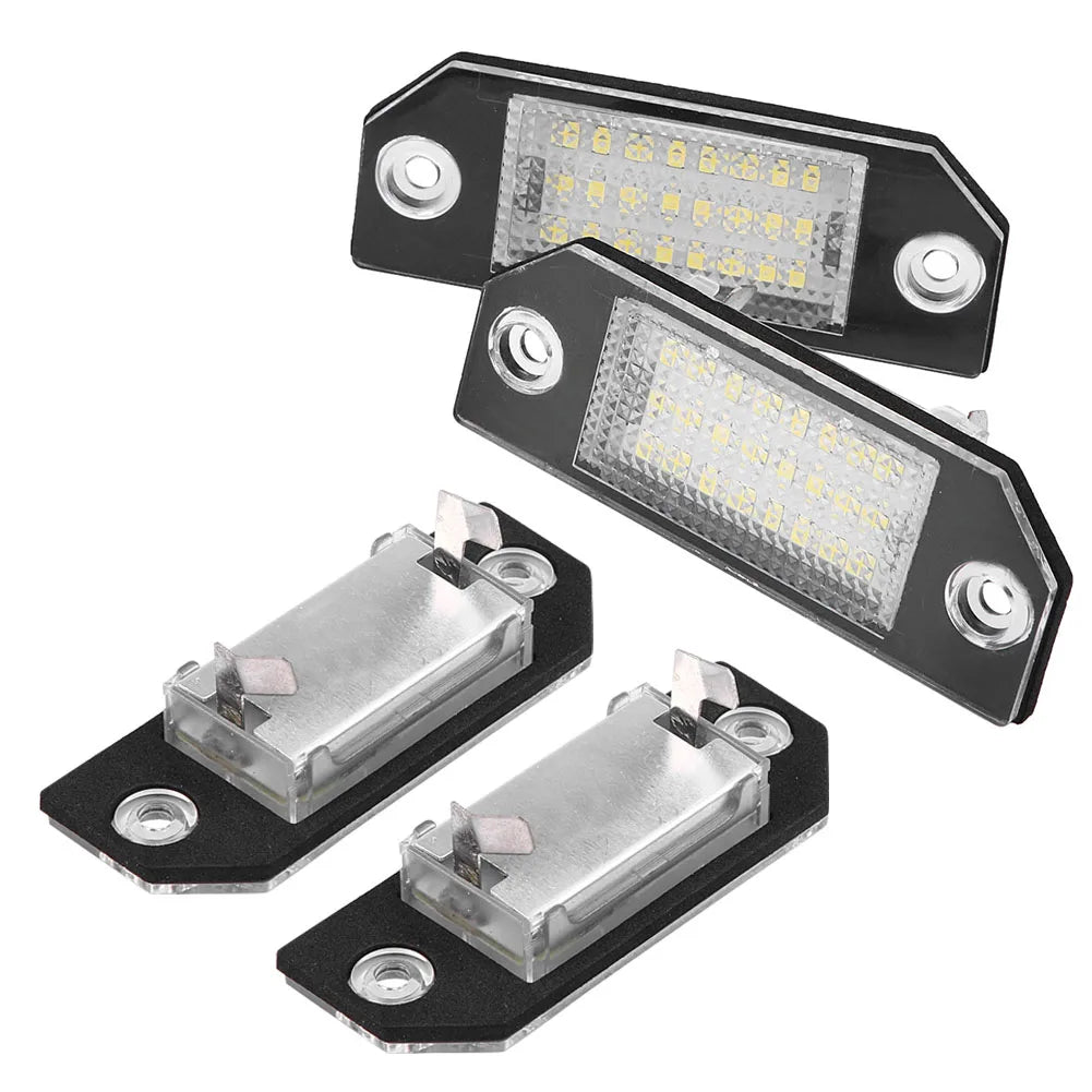 24 LED Beads License Plate LED Light Lamp for C MAX Focus MK2 License Lamp License Plate Light License Plate Light Qme