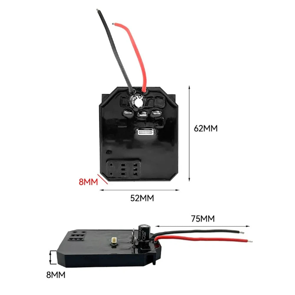 18-21V Brushless Lithium Battery Electric Chain Saw Control Board Rechargeable Circuit Board Control Board Power Tools Access Qme