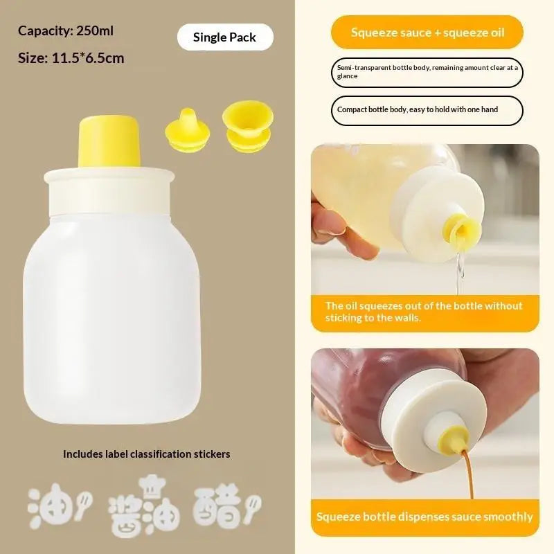 1 Leakproof Kitchen Squeeze Oil Bottle BPA Sauce Container Cooking Qme A3