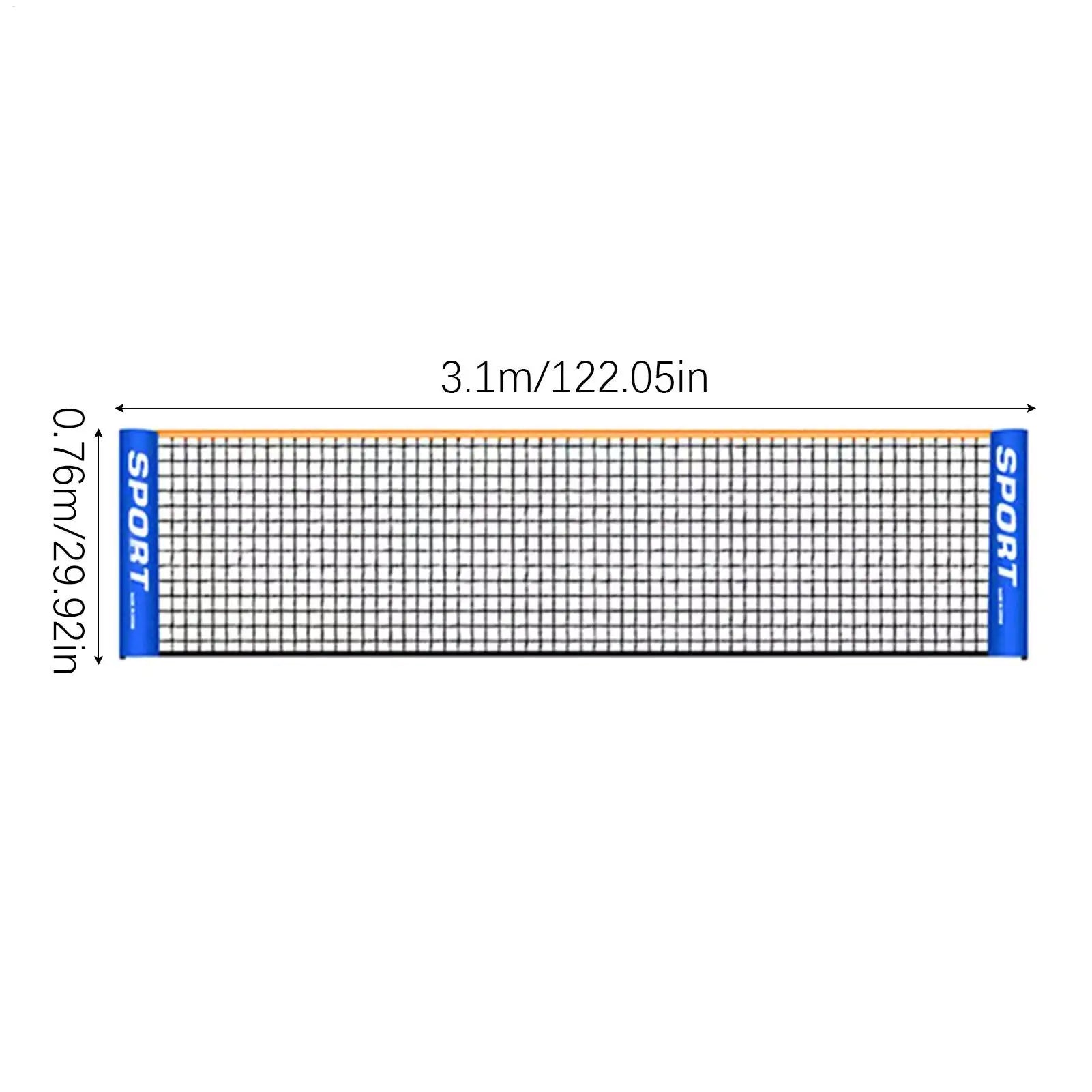 Badminton Net Height Adjustable Kids Volleyball Mesh Training Qme