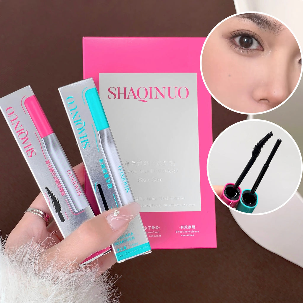 SHAQINUO Curly Black Sun Flower Mascara Makeup Remover All Day Qme