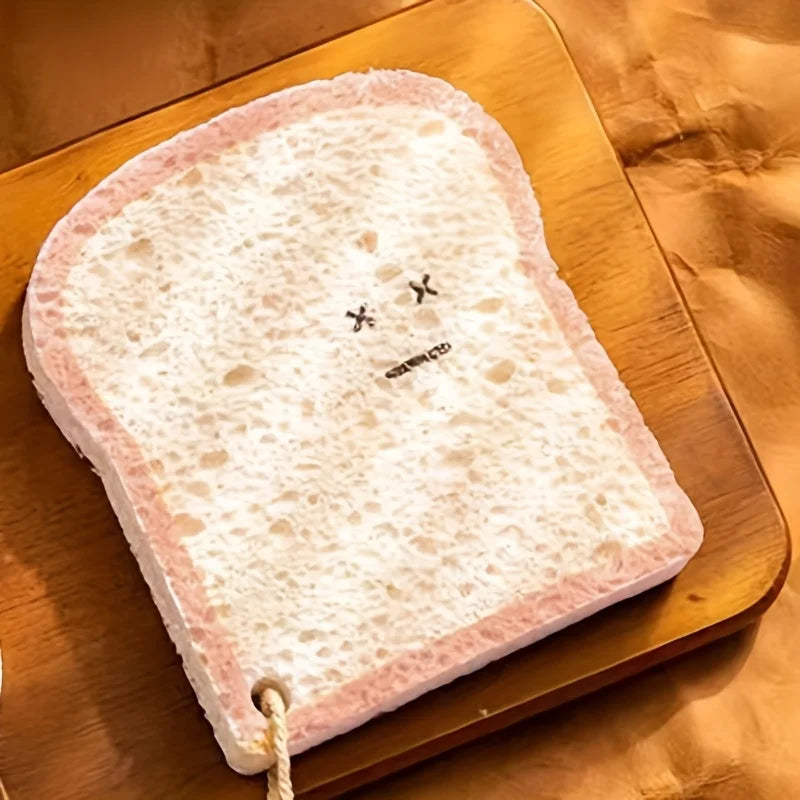 1pc Toast Wood Pulp Cotton, Toast Rag, Absorbent Rag, Kitchen Dish Rag, Dish Towel, Sponge Wipe, Scouring Pad, Magic Wipe Qme